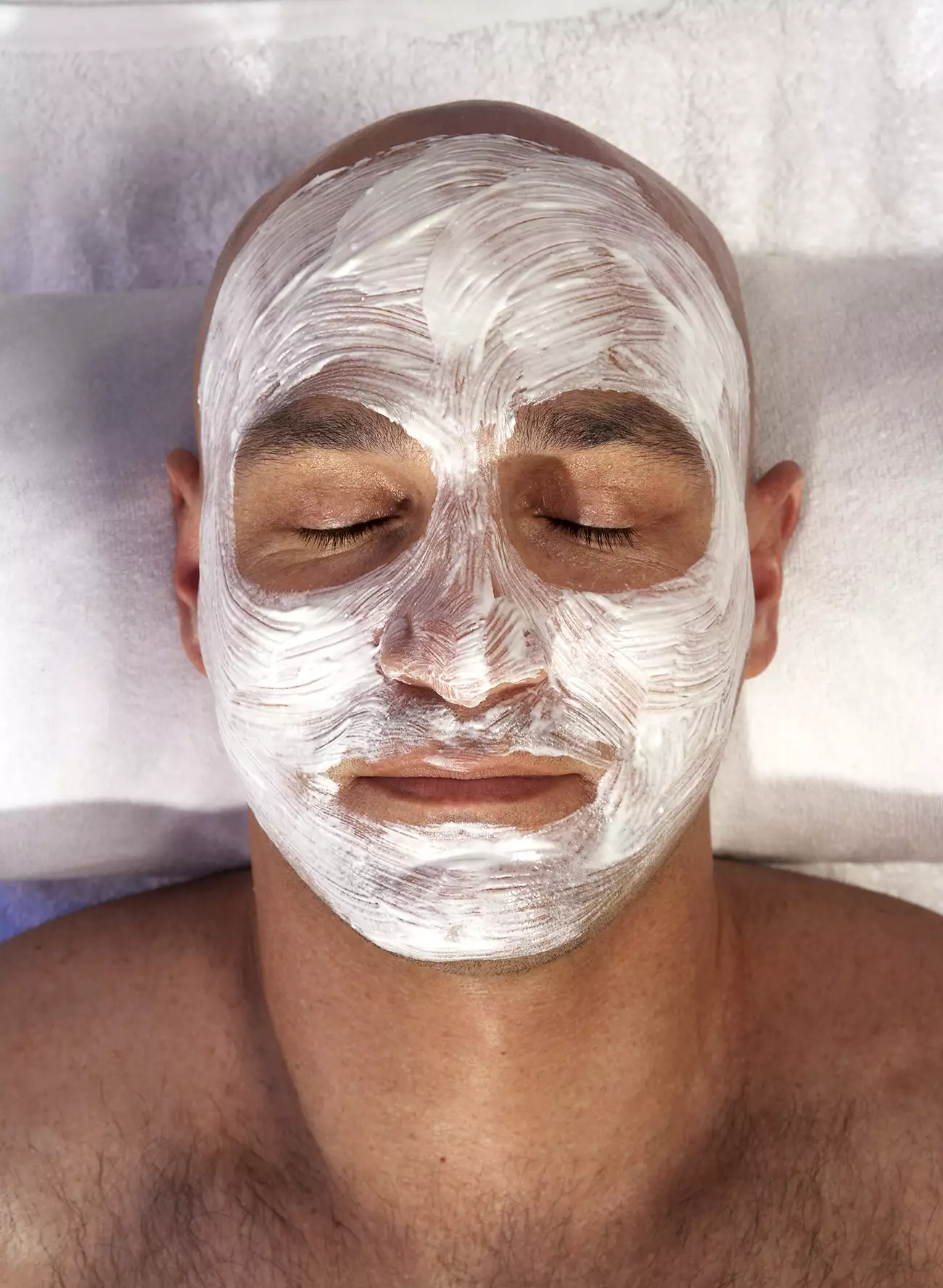 Man experiencing a Mens Facial at Daylesford Day Spa
